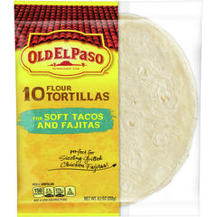 Old El Paso Flour Tortillas, 10 Count, 8.2 oz