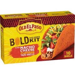 Old El Paso Stand 'N Stuff Bold Nacho Cheese Flavored Taco Dinner Kit 10 ea Box