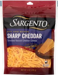 Sargento Off the Block Sharp Cheddar Natural Cheese Shreds