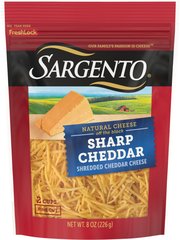 Sargento Sharp Cheddar Fine Cut Shredded Cheese 8 oz