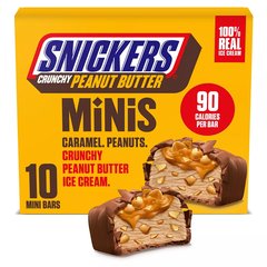 Snickers Minis Crunchy Peanut Butter Ice Cream Bars 10 ct