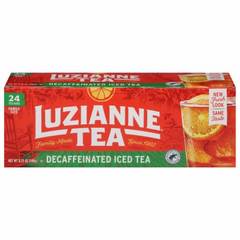 Luzianne Decaffeinated Iced Tea Bags Family Size 24 Count Box (Pack of 1) Smooth Refreshing Decaf Black Tea Specially Blended for Iced Tea