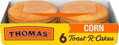 Thomas' Toast-R-Cakes, 6 ct, Corn, Cakes, Corn Bread, 7 oz