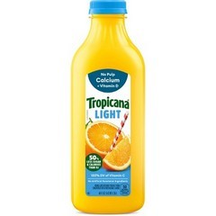 Tropicana No Pulp Calcium & Vitamin D Light Orange Juice, 46 oz