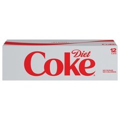 Diet Coke Soda Soft Drink Fridge Pack 12 pk Cans 12 oz