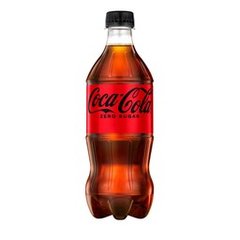 Coca-Cola Zero Sugar Soda Soft Drink, 20 oz