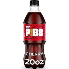 Mr. Pibb Cherry Soda Soft Drink Bottle, 20 fl oz
