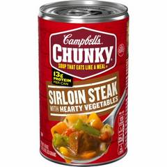 Campbells Chunky Soup, Steak with Hearty Vegetables Soup, 18.8 oz Can