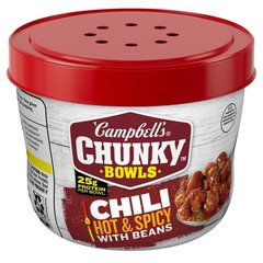 Campbell's Chunky Hot and Spicy Chili With Beans 15.25 oz Microwavable Bowl