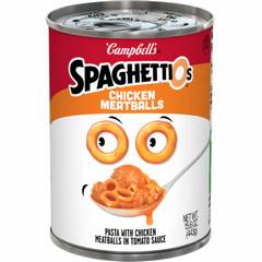 Campbell's Spaghettios Canned Pasta with Chicken Meatballs