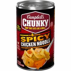 Campbell's Chunky Spicy Chicken Noodle Soup, 18.6 oz
