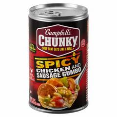 Campbell's Chunky Spicy Chicken & Sausage Gumbo - 18.8 oz No Artificial Colors No Artificial Flavors No High Fructose Corn Syrup
