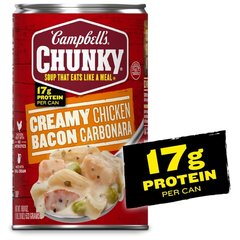 Campbell's Chunky Creamy Chicken Bacon Carbonara Soup, 18.8 oz
