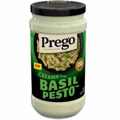 Prego Creamy Basil Pesto Pasta Sauce, 14.5 oz Jar