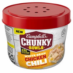 Campbell's Chunky White Bean Chicken Chili 15.25 oz Bowl 15.25 oz