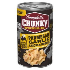 Campbell's Chunky Buffalo Wild Wings Parmesan Garlic Chicken Noodle Soup, 18.8 Oz - 18.8 oz
