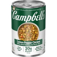 Campbell's Protein Lemon Pepper Chicken Soup 16.1 oz 16.1 oz