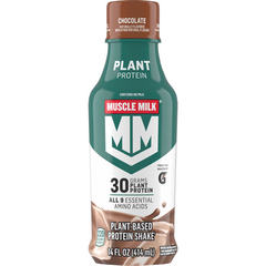Muscle Milk Plant Based Protein Shake Chocolate 14 fl oz Bottle 30g Protein