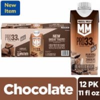 Muscle Milk PRO Chocolate 33g High Protein Shakes - 12 pk