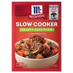 McCormick Slow Cooker Hearty Beef Stew Seasoning Mix, 1.5 oz