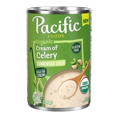 Pacific Foods Organic Gluten Free Condensed Cream of Celery Soup - 10.5 oz No Added Sugar No Artificial Flavors