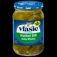 Vlasic Kosher Dill Baby Whole Pickles Keto Friendly 16 fl oz 16 fl oz