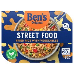 Ben's Original Street Food Fried Rice with Vegetables Prepared Entrée Microwave in 90 Seconds 9 oz