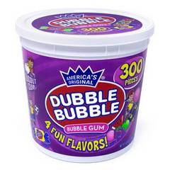 Dubble Bubble Assorted 4-Flavor Twist Tub - 47.6 oz
