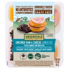 Greenfield Natural Meat Co Uncured Ham & Cheese Lunch Kit