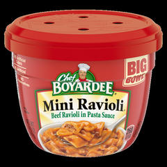 Chef Boyardee Mini Beef Ravioli Microwavable Big Bowl