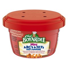 Chef Boyardee Mini-Bites ABC's & 123's Pasta with Meatballs, 7.5 oz