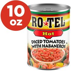 Rotel Hot Diced Tomatoes with Habaneros 10 oz 10 oz
