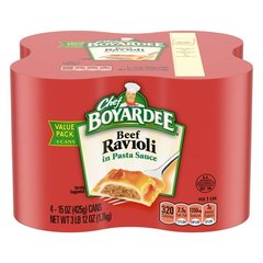 Chef Boyardee Beef Ravioli, 4 ct