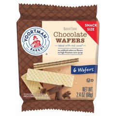 Voortman Bakery Chocolate Wafers Snack Size Natural Flavor