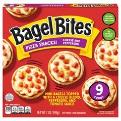 Bagel Bites Cheese & Pepperoni Mini Pizza Snacks - 9 ct Frozen
