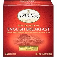 Twinings of London English Breakfast Tea Bags 50 ea