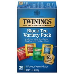 Twinings of London Black Tea Variety Pack Tea Bags 20 ct