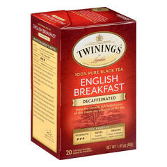 Twinings of London Decaffeinated English Breakfast Black Tea Bags