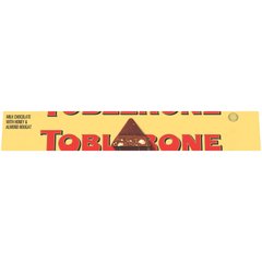 Toblerone Milk Chocolate Bar with Honey and Almond Nougat 3.53 oz 3.527 oz