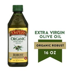 Pompeian Organic Extra Virgin Imported Olive Oil 16 Floz Bottle