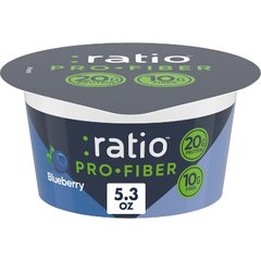 Ratio Pro-fiber Blueberry Yogurt Cultured Dairy Snack Cup
