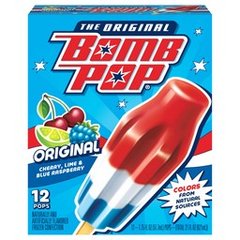 Bomb Pop Original Ice Pops 12 ct