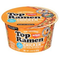 Nissin Top Ramen the Original Chicken Flavor Ramen Noodle Soup 3.42 oz