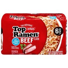 Top Ramen Beef Flavor Ramen Noodle Soup