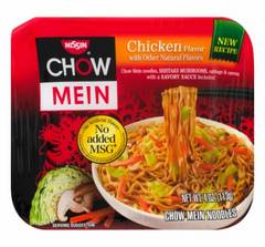 Nissin Chow Mein Chicken Flavor Noodles, 4 oz