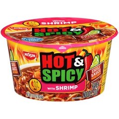 Nissin Hot & Spicy with Shrimp Ramen Noodle Soup 3.27 oz