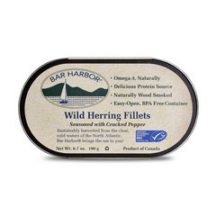Bar Harbor Wild Herring Fillets with Cracked Pepper, 6.7 oz