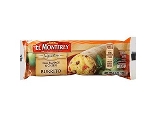 El Monterey Signature Egg Sausage & Cheese Breakfast Burrito 4.5 oz (Frozen) 4.5 oz