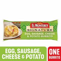 El Monterey Burrito Egg Sausage Cheese & Potato Breakfast Burrito 4.5 oz