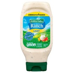 Hidden Valley Light Ranch Condiment and Dressing, Easy Squeeze Bottle, 16 oz